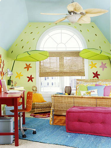 墻畫的圖案和色彩要服從整體設(shè)計(jì)風(fēng)格